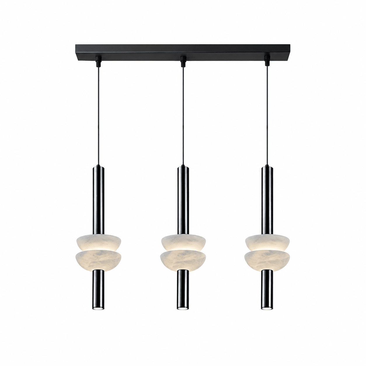 Alabaster Column Pendant Lamp by Bling Lighting Studio