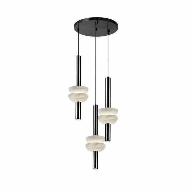 Alabaster Column Pendant Lamp by Bling Lighting Studio