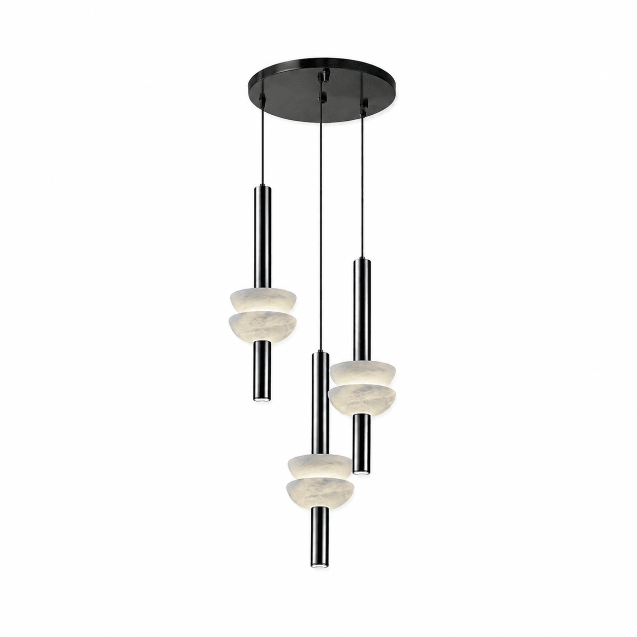 Alabaster Column Pendant Lamp by Bling Lighting Studio