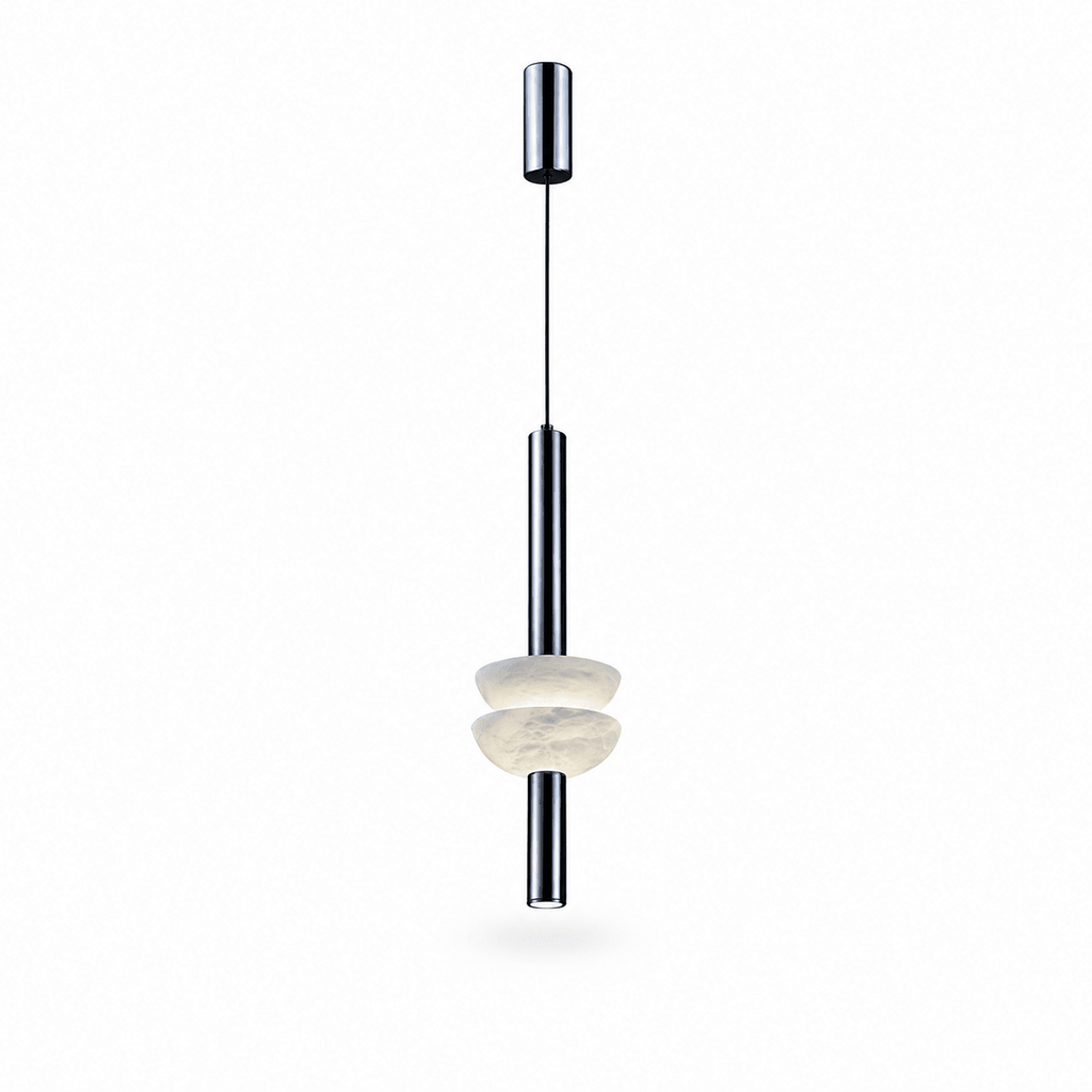 Alabaster Column Pendant Lamp by Bling Lighting Studio