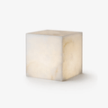 Alabaster Cube Table Lamp by Bling Lighting Studio