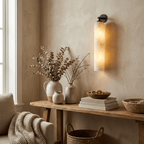 Tube Alabaster Wall Sconce by Bling Lighting Studio