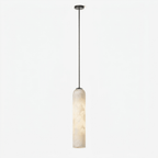 Alabaster Cylinder Pendant Light by Bling Lighting Studio