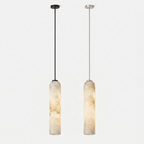 Alabaster Cylinder Pendant Light by Bling Lighting Studio