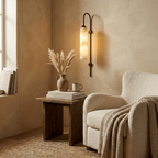 Alabaster Cylinder Wall Light by Bling Lighting Studio