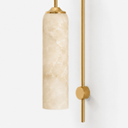 Alabaster Cylinder Wall Light by Bling Lighting Studio