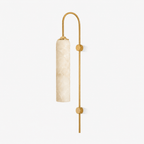 Alabaster Cylinder Wall Light by Bling Lighting Studio