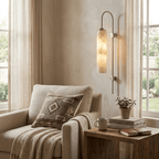 Alabaster Cylinder Wall Light by Bling Lighting Studio
