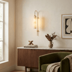 Alabaster Cylinder Wall Light by Bling Lighting Studio