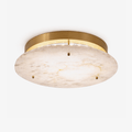 Alabaster Disc Ceiling Lamp by Bling Lighting Studio