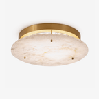 Alabaster Disc Ceiling Lamp by Bling Lighting Studio