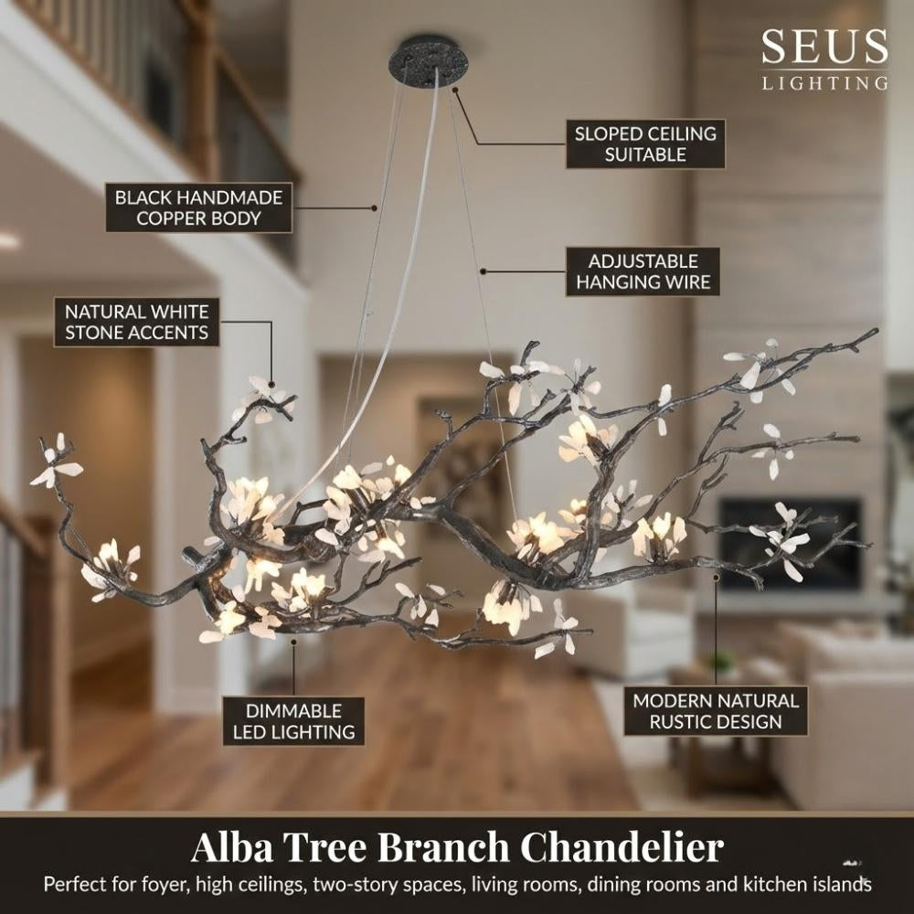 Alba Tree Branch Chandelier - Bling Lighting Studio
