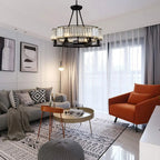Alis Black Crystal Pendant Chandelier - Bling Lighting Studio