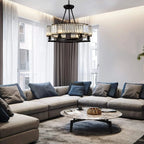 Alis Black Crystal Pendant Chandelier - Bling Lighting Studio