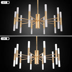 Alissa 20-Light Modern Golden Sputnik Chandelier - Bling Lighting Studio