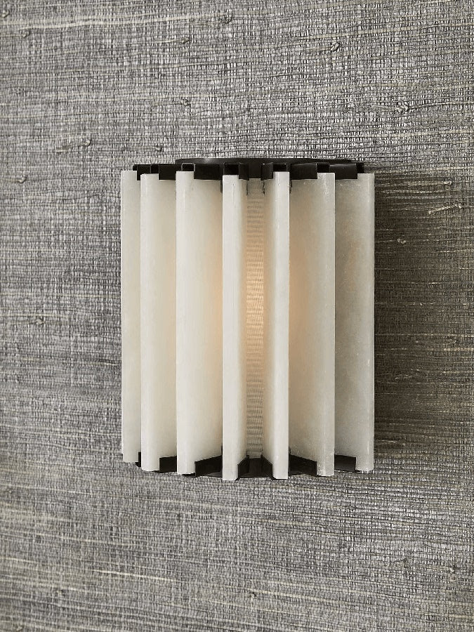 Altrix Alabaster Wall Lamp by Bling Lighting Studio
