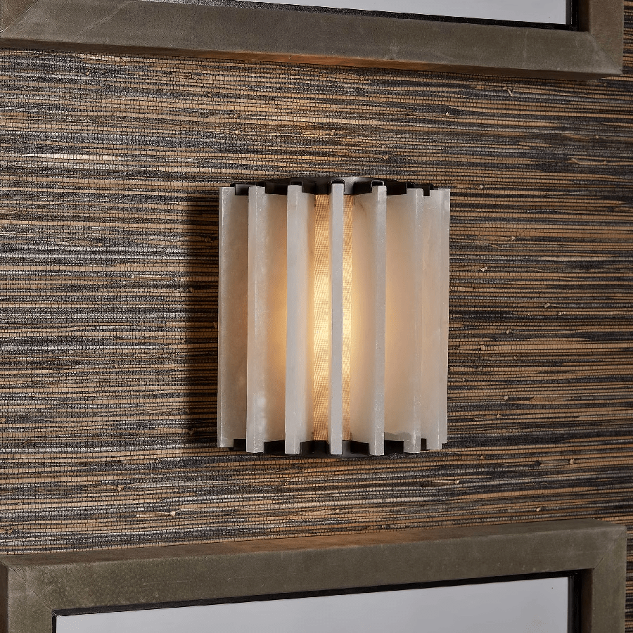 Altrix Alabaster Wall Lamp by Bling Lighting Studio