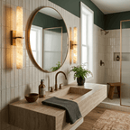Aluna Alabaster Bar Wall Light by Bling Lighting Studio
