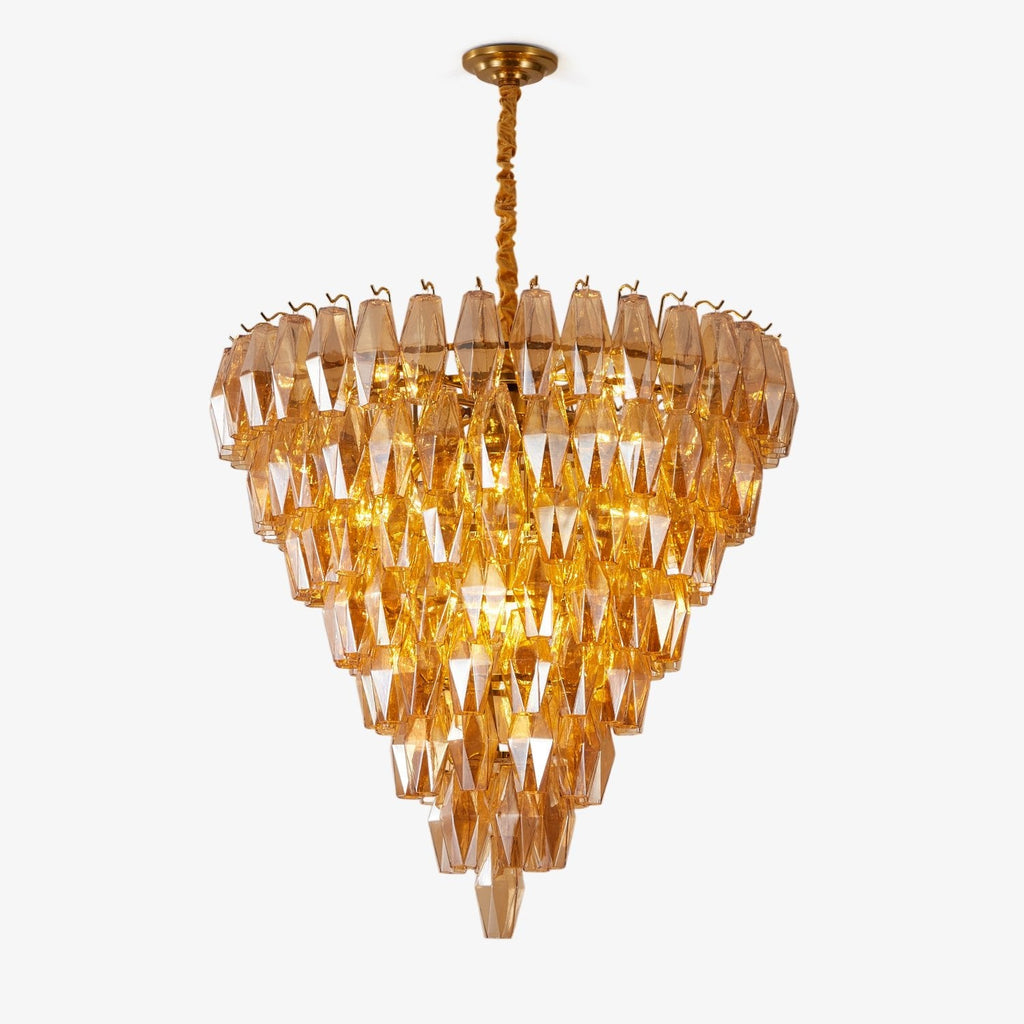 Amber Empire Chandelier Glass lighting by Bling Lighting Studio