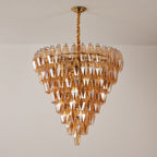 Amber Empire Chandelier Glass lighting by Bling Lighting Studio