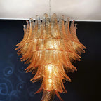 Luxury Amber Leaf Cascade Chandelier product image