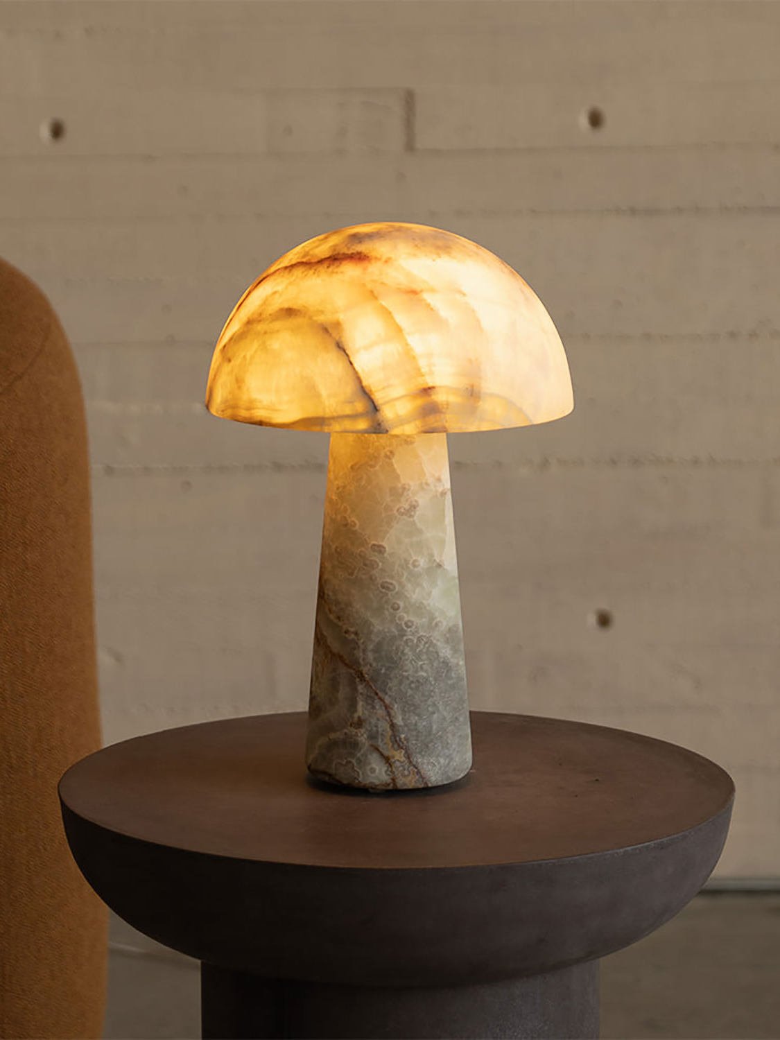 Aurora Marble Jade Table Lamp by Bling Lighting Studio