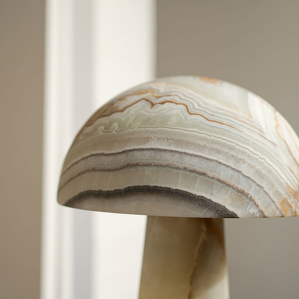 Aurora Marble Jade Table Lamp by Bling Lighting Studio