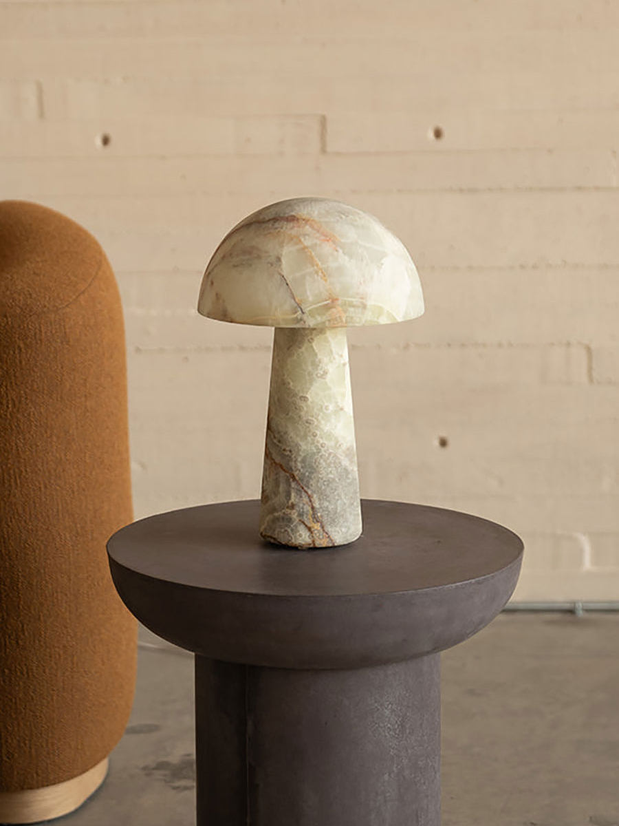 Aurora Marble Jade Table Lamp by Bling Lighting Studio