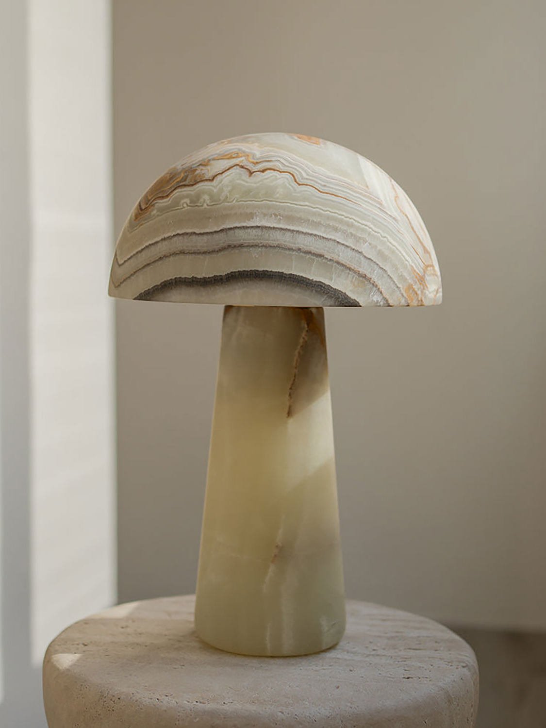 Aurora Marble Jade Table Lamp by Bling Lighting Studio