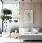 Anx Marble Ceiling Light for high ceiling staircase and foyer lighting