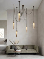Anx Marble Ceiling Light for high ceiling staircase and foyer lighting