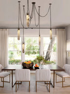 Anx Marble Ceiling Light for high ceiling staircase and foyer lighting