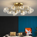Anya Modern Bubble Glass Flush Mount Light - Bling Lighting Studio