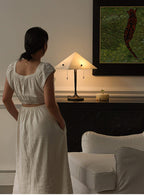 Apex Alabaster Prism Table Lamp by Bling Lighting Studio