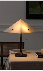 Apex Alabaster Prism Table Lamp by Bling Lighting Studio