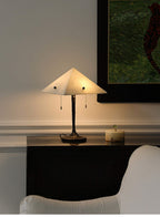 Apex Alabaster Prism Table Lamp by Bling Lighting Studio