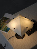 Apex Alabaster Prism Table Lamp by Bling Lighting Studio