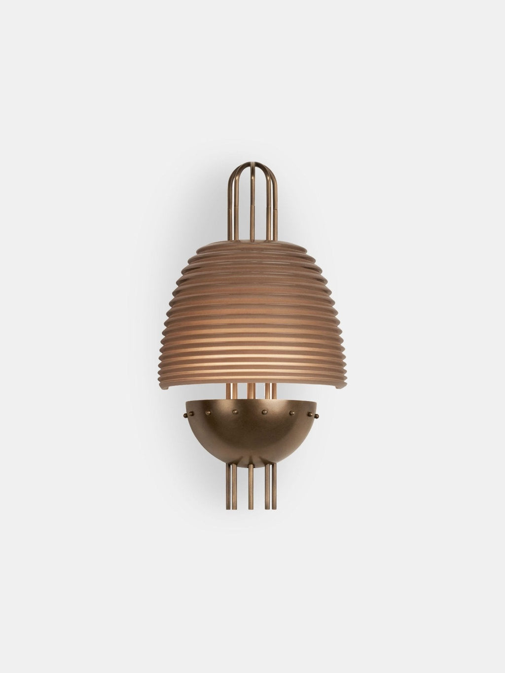 Arclune Ribbed Wall Lamp by Bling Lighting Studio