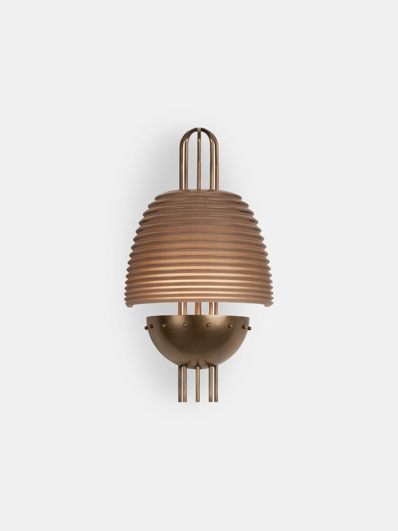 Arclune Ribbed Wall Lamp by Bling Lighting Studio