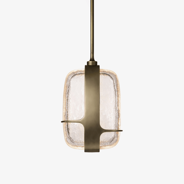 Ardin Textured Glass Pendant Lamp by Bling Lighting Studio