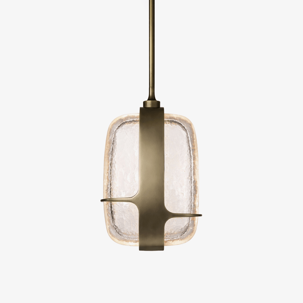 Ardin Textured Glass Pendant Lamp by Bling Lighting Studio