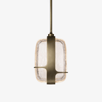 Ardin Textured Glass Pendant Lamp by Bling Lighting Studio