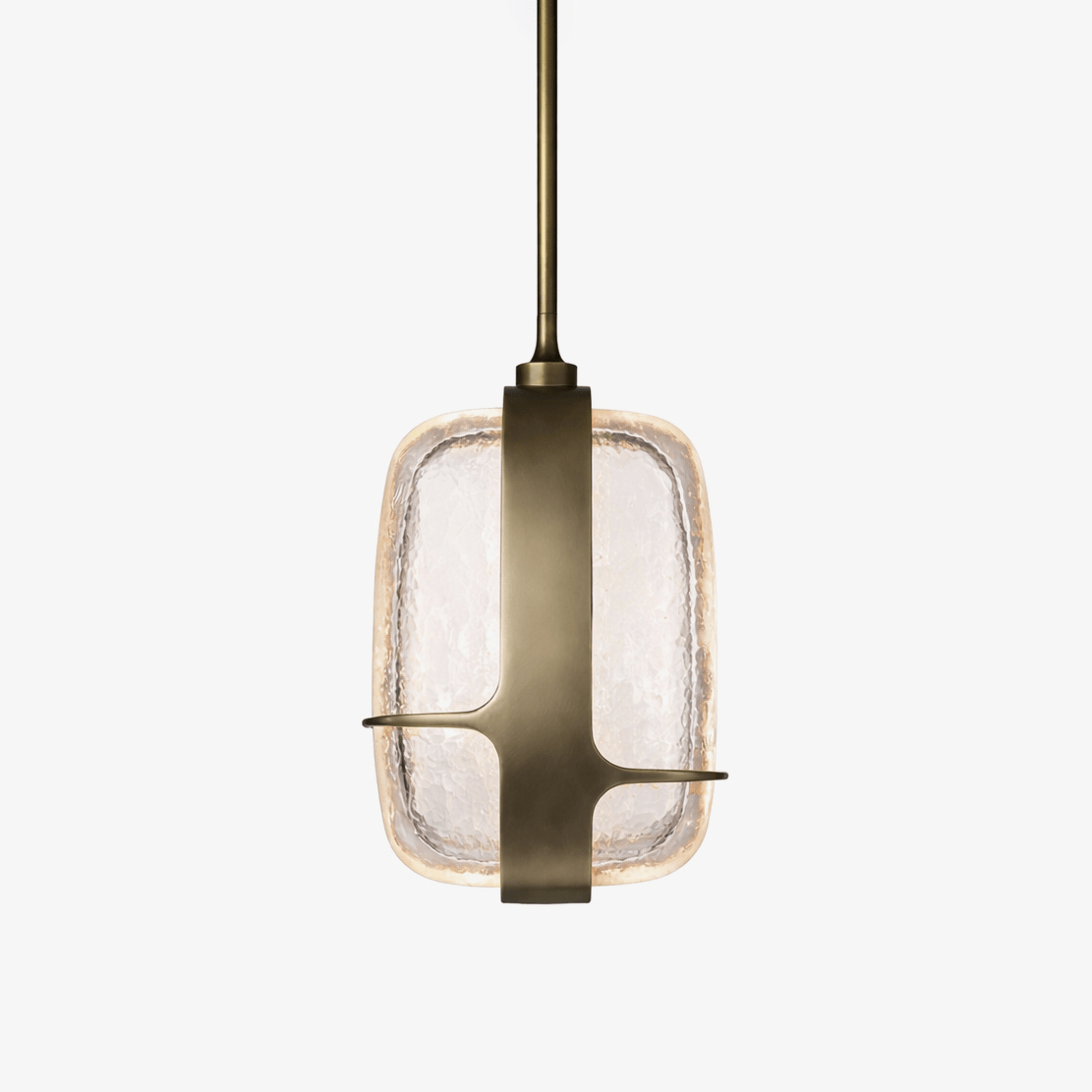 Ardin Textured Glass Pendant Lamp by Bling Lighting Studio