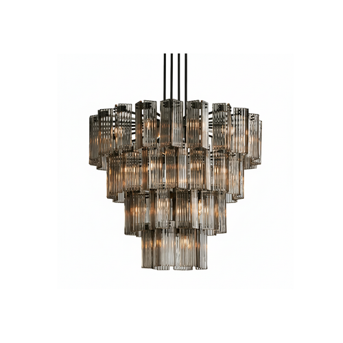 Art Glass Delsie Round Chandelier by Bling Lighting Studio
