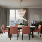 Art Glass Delsie Round Chandelier by Bling Lighting Studio