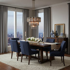 Art Glass Delsie Round Chandelier by Bling Lighting Studio