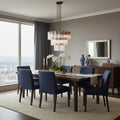 Art Glass Delsie Round Chandelier by Bling Lighting Studio