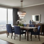 Art Glass Delsie Round Chandelier by Bling Lighting Studio