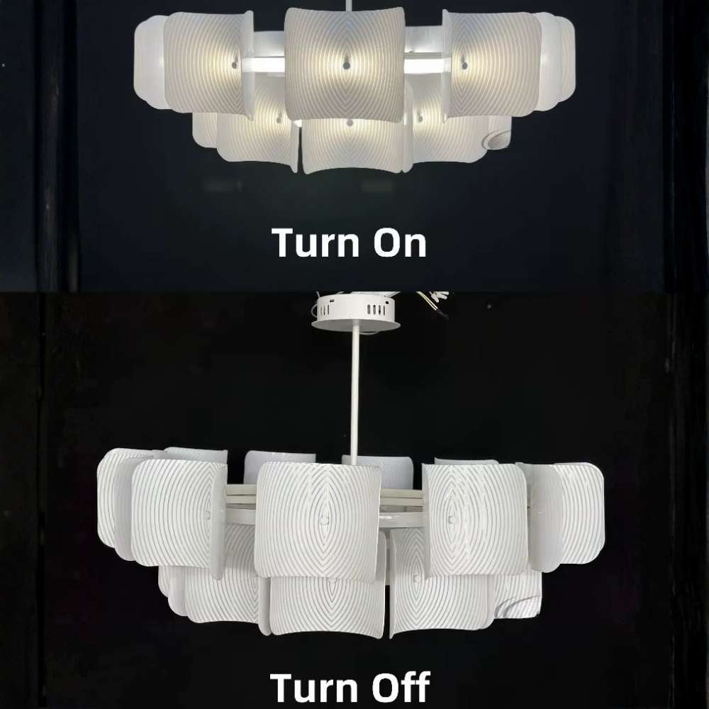 Arten Modern Acrylic Chandelier - Bling Lighting Studio