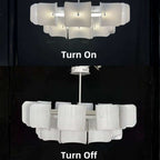 Arten Modern Acrylic Chandelier - Bling Lighting Studio